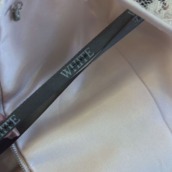 Vera Wang Elegant Lace Detail baby pink  Dress, US4 - Picture 12 of 13